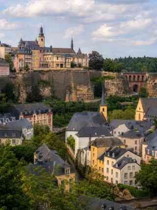 Historic fortifications and townhouses in Ettelbruck