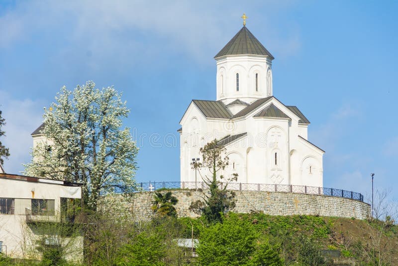 Exterior facade of the Church of St. George in Ozurgeti, Georgia