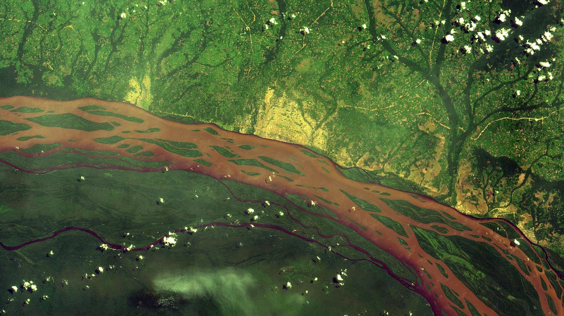Congo River CBERS4 MUX satellite image at Democratic Republic of the Congo, Africa.jpg