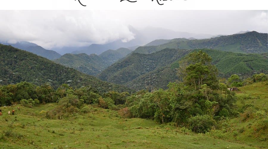 Scenic view of the Andes mountains and natural reserves in Rivera, Colombia, during spring season