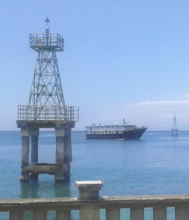 Exterior view of the lighthouse at Luwuk harbor, Central Sulawesi