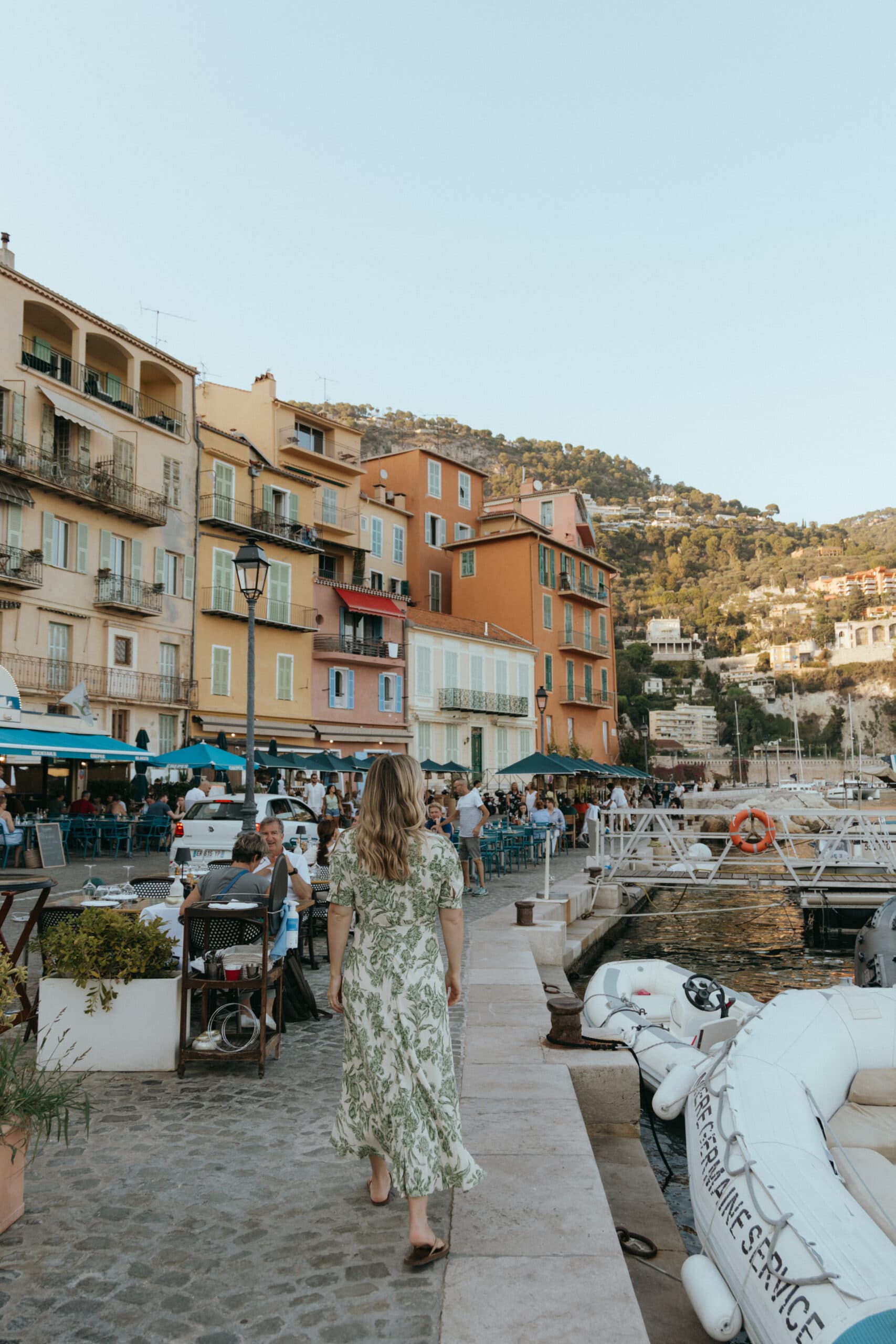 Coastal town of Villefranche-sur-Mer, France, with vibrant spring colors and fresh local ingredients